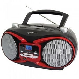 SuperSonic Portable MP3/CD Player with USB/AUX Inputs & AM/FM Radio