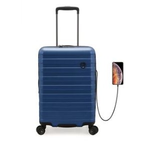 Traveler's Choice® Millennial Smart Carry On Luggage (Navy)
