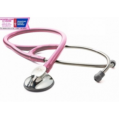 ADSCOPE® 600 Cardiology Acoustic Stethoscope (Metallic Pink)