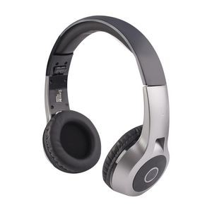 Vivitar Bluetooth Silver Stereo Headphones w/Smartphone Capability
