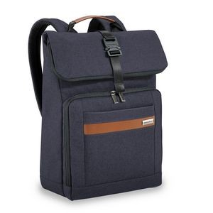 Briggs & Riley™ Kinzie Street Medium Foldover Backpack (Navy)