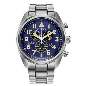 Citizen® Men's Garrison Eco-Drive® Watch w/Two-Tone Super Titanium™ Bracelet