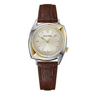 Citizen® Accutron Legacy Collection Automatic Watch, Assymetrical Case w/Brown Croco-Embossed Strap