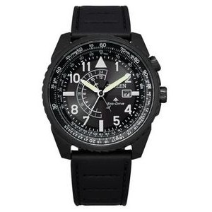Citizen® Men's Sport Luxury Eco-Drive® Stainless Steel Bracelet Watch w/Black Dial