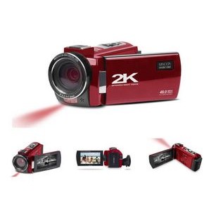 Minolta Red 2.7K Quad HD Camcorder w/Night Vision
