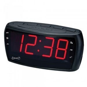 SuperSonic Digital AM/FM Alarm Clock Radio, Jumbo LCD & Aux Input