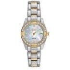 Citizen® Ladies' Regent Diamond Collection Eco-Drive® Two-Tone Watch w/MOP Dial
