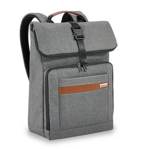 Briggs & Riley™ Kinzie Street Medium Foldover Backpack (Grey)