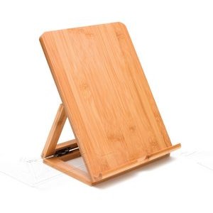 Lipper Bamboo Adjustable Folding Easel Back iPod Stand
