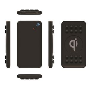 Supersonic® Qi Wireless 12000 mAh Power Bank w/Suction Cups