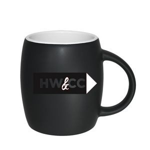 15 Oz. Puget Barrel Mug(Hilo Series) -White in/Slate Matte Out