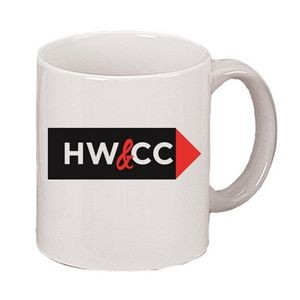 11 Oz. White C-Handle Mug