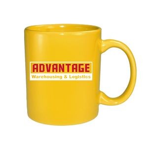 11 Oz. Yellow C-Handle Mug