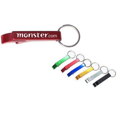 Aluminum Bottle Opener/ Tab Remover with Keychain (9 Week Production)