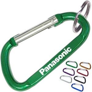 Aluminum Carabiner with Key Ring - 7 Cm (6 Week Production)