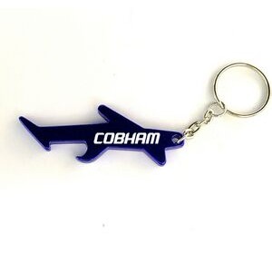 Airplane Aluminum Bottle Opener with Keychain