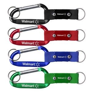 Monster Carabiner with Strap w/ Metal Plate and Key Ring