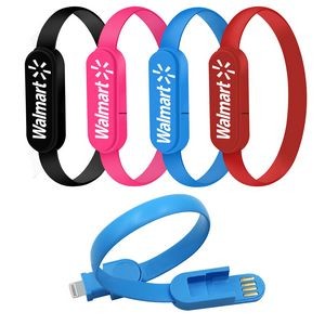 2-In-1 Connector Charging Cable Bracelet