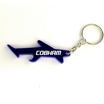Airplane Aluminum Bottle Opener with Keychain (9 Week Production)