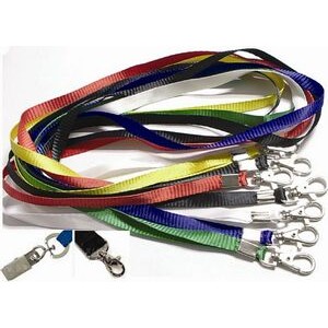 Polyester Lanyard with Metal Clip (18"x3/8")