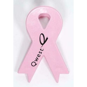 Pink Awareness Ribbon Magnetic Memo Clip