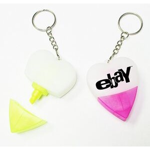 Heart Highlighter with Keychain