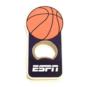 Basket ball shape bottle opener with magnet