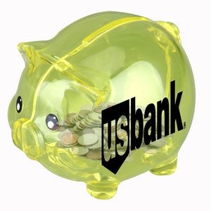 Mini Size Transparent Piggy Bank