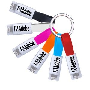 3 in 1 USB Slide Magnet Charging Cable w/ Keychain