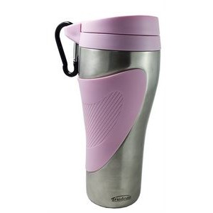 ** Corona 16oz pink/stainless steel double wall travel tumbler