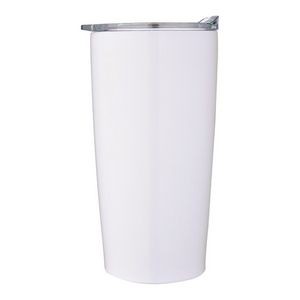 Airdrie 20oz double wall vacuum stainless steel travel tumbler glossy white