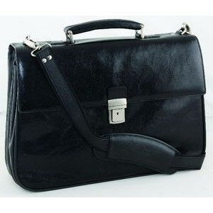 Executive Leather Briefcase black