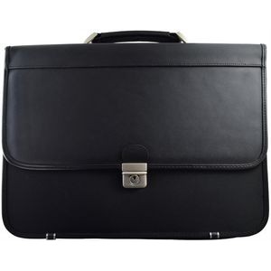 ** Formal Briefcase - Nylon and Genuine Leather
