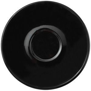 Piccolo saucer 5-3/16" black vitrified