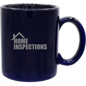 Economy Premium Stock 11oz blue ceramic mug