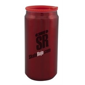 Soda can 12oz red double wall vacuum insulated tumbler