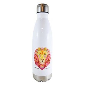 Calico 17oz stainless bottle white double wall sublimation with stainless lid