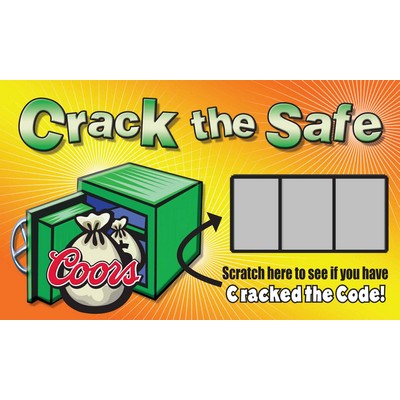 Scratch Off Cards - Crack the Safe (2"x3.5")