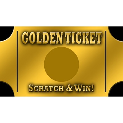 Scratch Off Cards - Golden Ticket (2"x3.5")