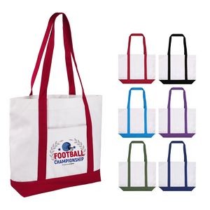 12 oz Cotton Boat Tote Bag with Pocket