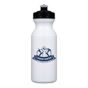 20 Oz. Sports Drink Bottle With Low Profile Push Pull Lid