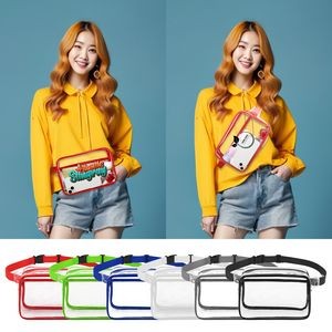 Clear Fanny Pack With Two Pockets