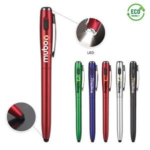3-In1 LED Flashlight Stylus Pen