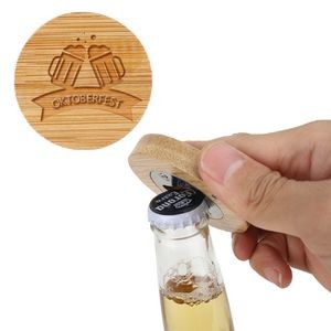 Bamboo Magnetic Bottle Opener