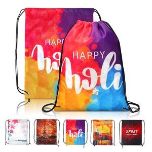 14" x 17" Dye-Sublimated Drawstring Backpack
