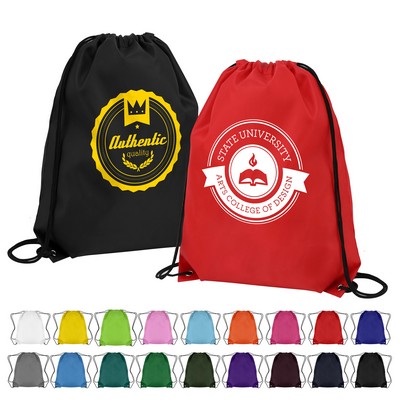Classic Polyester Drawstring Sports Backpack
