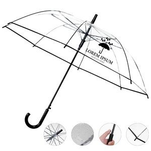 42'' Arc Bubble Umbrella With Hook Handle