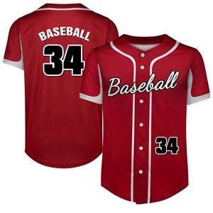Custom Full-Button Baseball Jersey (Full Color Dye Sublimated)