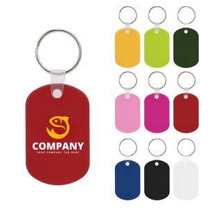 ABS Oval Shaped Retro Keychain