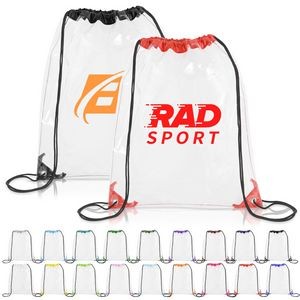 Clear Drawstring Cinch Backpack
